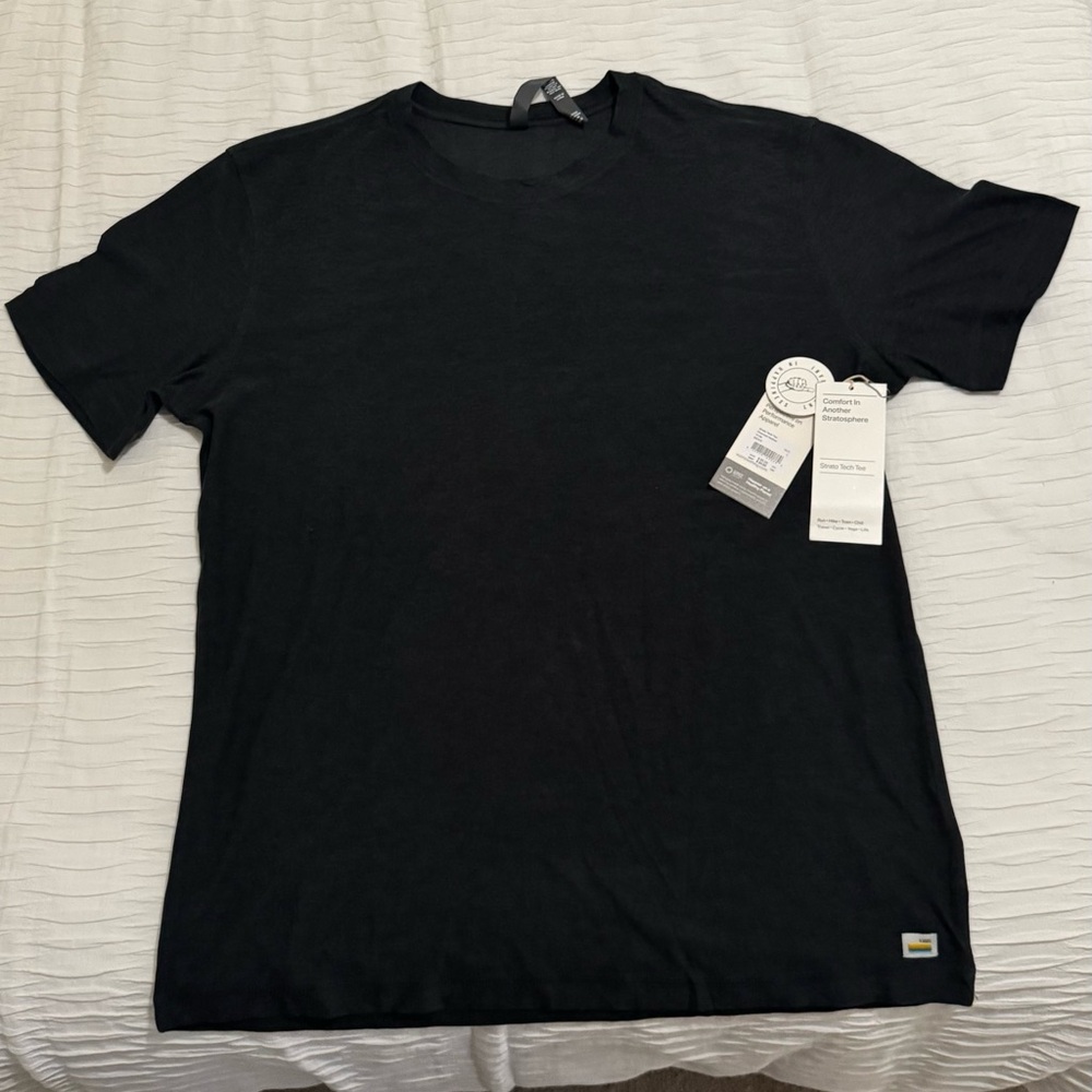 Brand New Vuori Strato Tech Tee Charcoal Heather